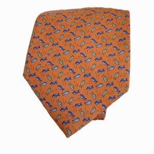 Jos. A. Bank Orange Fish Men's Silk Neck Tie